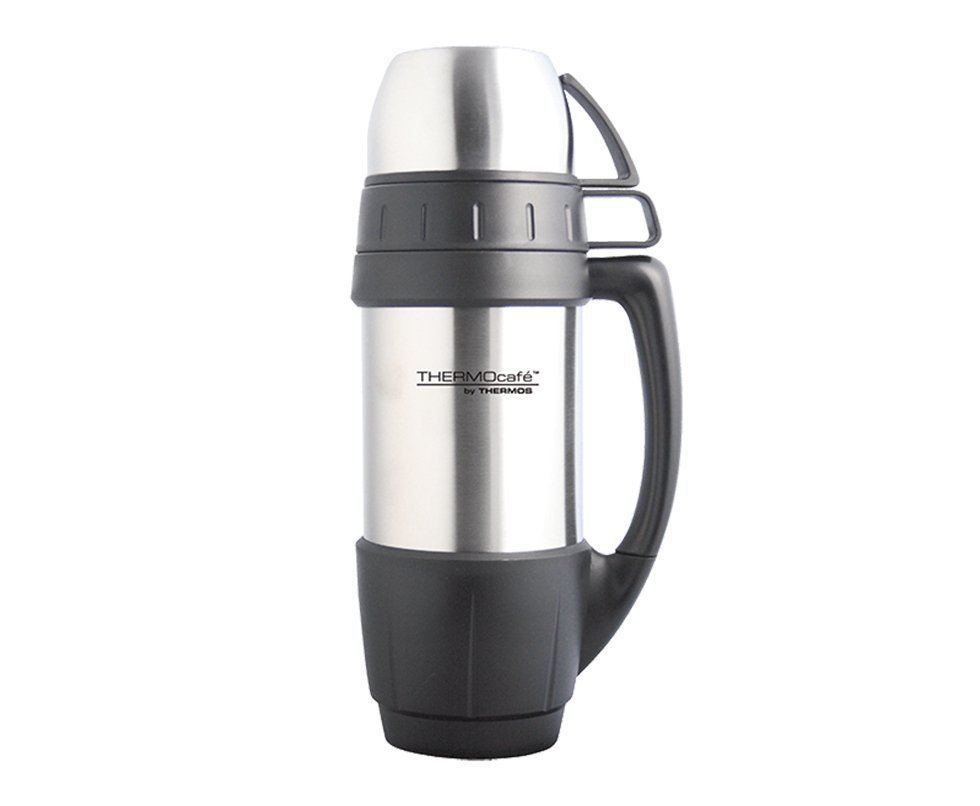 Garrafa Térmica Thermos Alasca 1 Litro Prata Com Alça