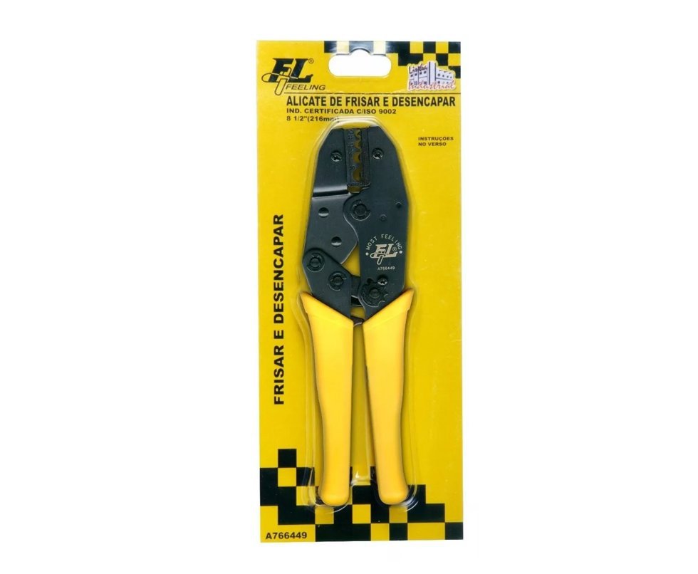 Alicate Crimpar Frisar E Desencapar 8" 216mm - Flfeeling