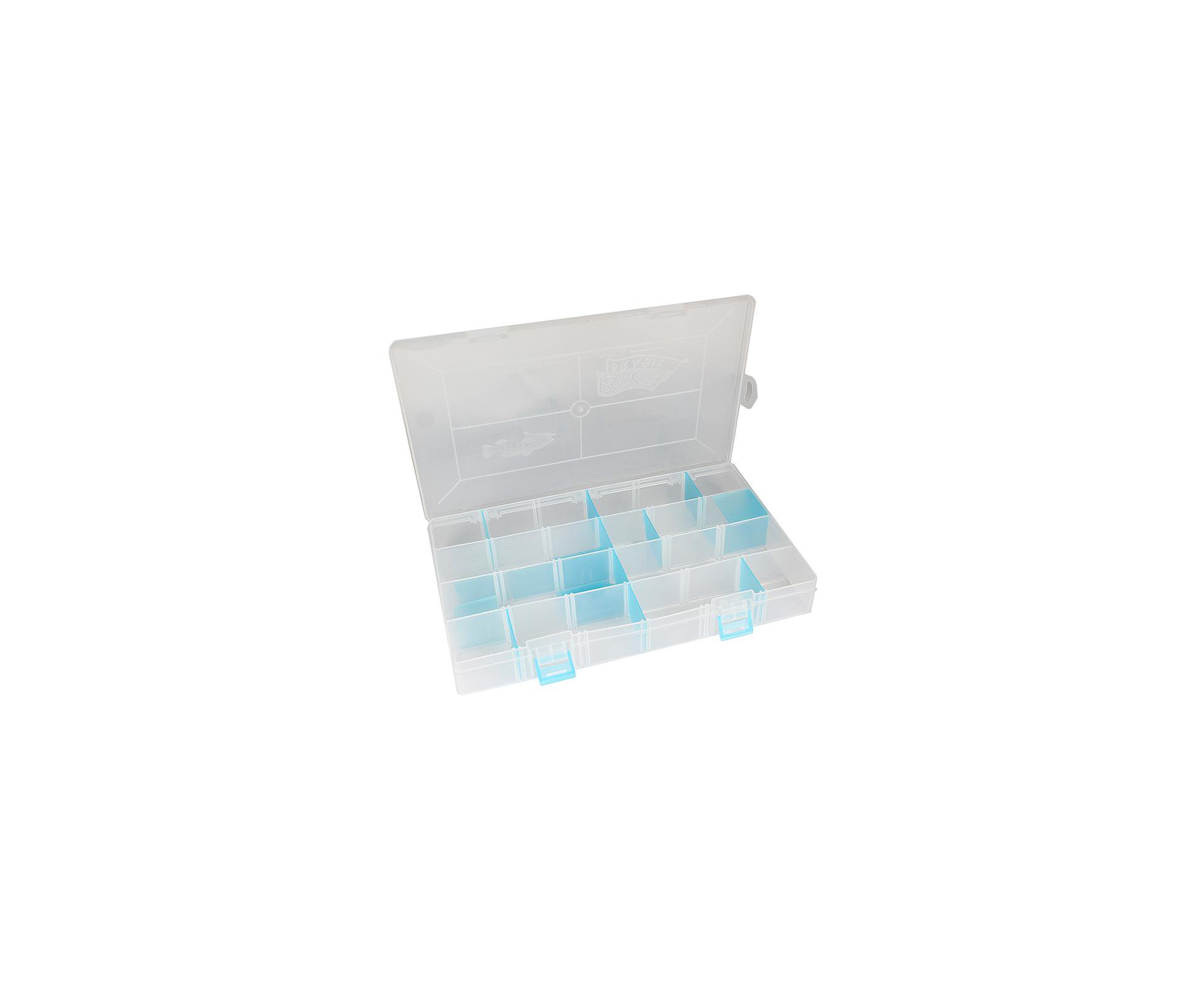 Estojo De Pesca Organizador Papa Isca Transparente - Pesca Brasil