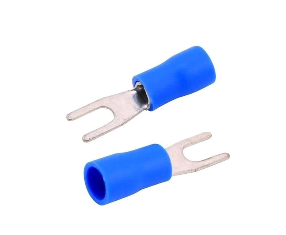 Terminal Pré Isolado Garfo Tg-224 Azul 20un Vonder