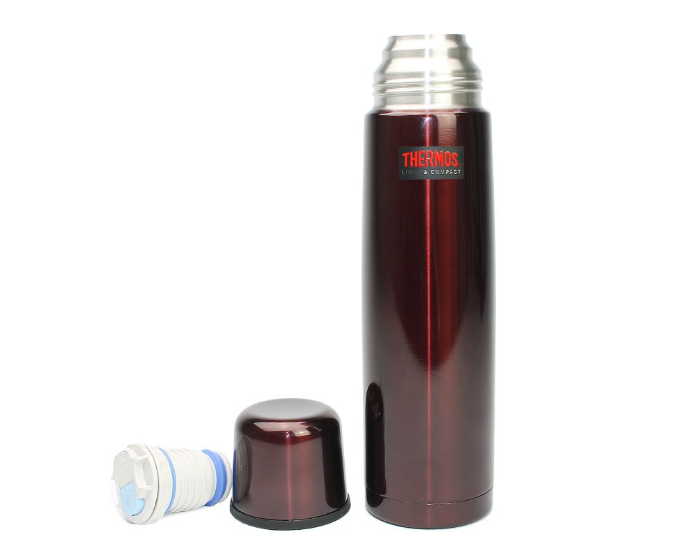 Garrafa Térmica Inox Cairo Inquebrável Vermelho 1 Litro Thermos