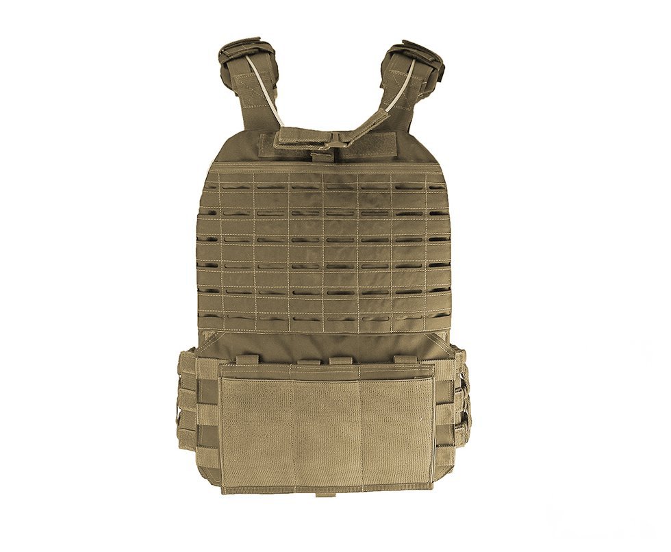 Colete Tático Hercules Plate Carrier Tan + Acessorio Mdc