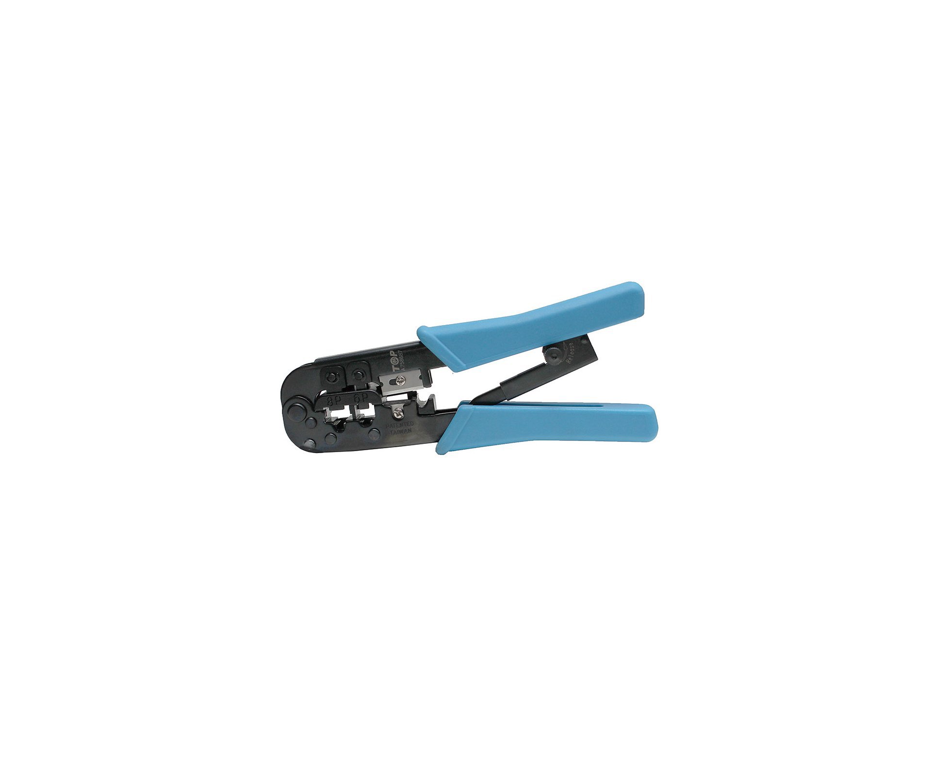 Alicate Para Crimpar Plug Modular Rj45 7 1/2" 190mm 8p8c 6p6c Top Fl Feelling Azul