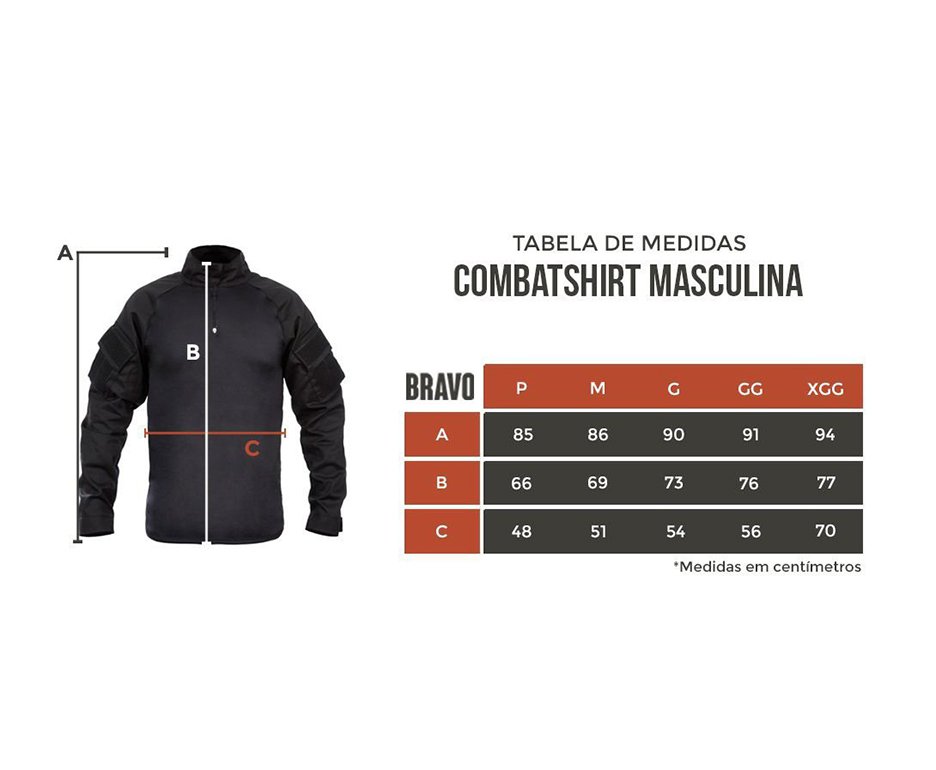 Combat Shirt Marpat Preto - Bravo - M