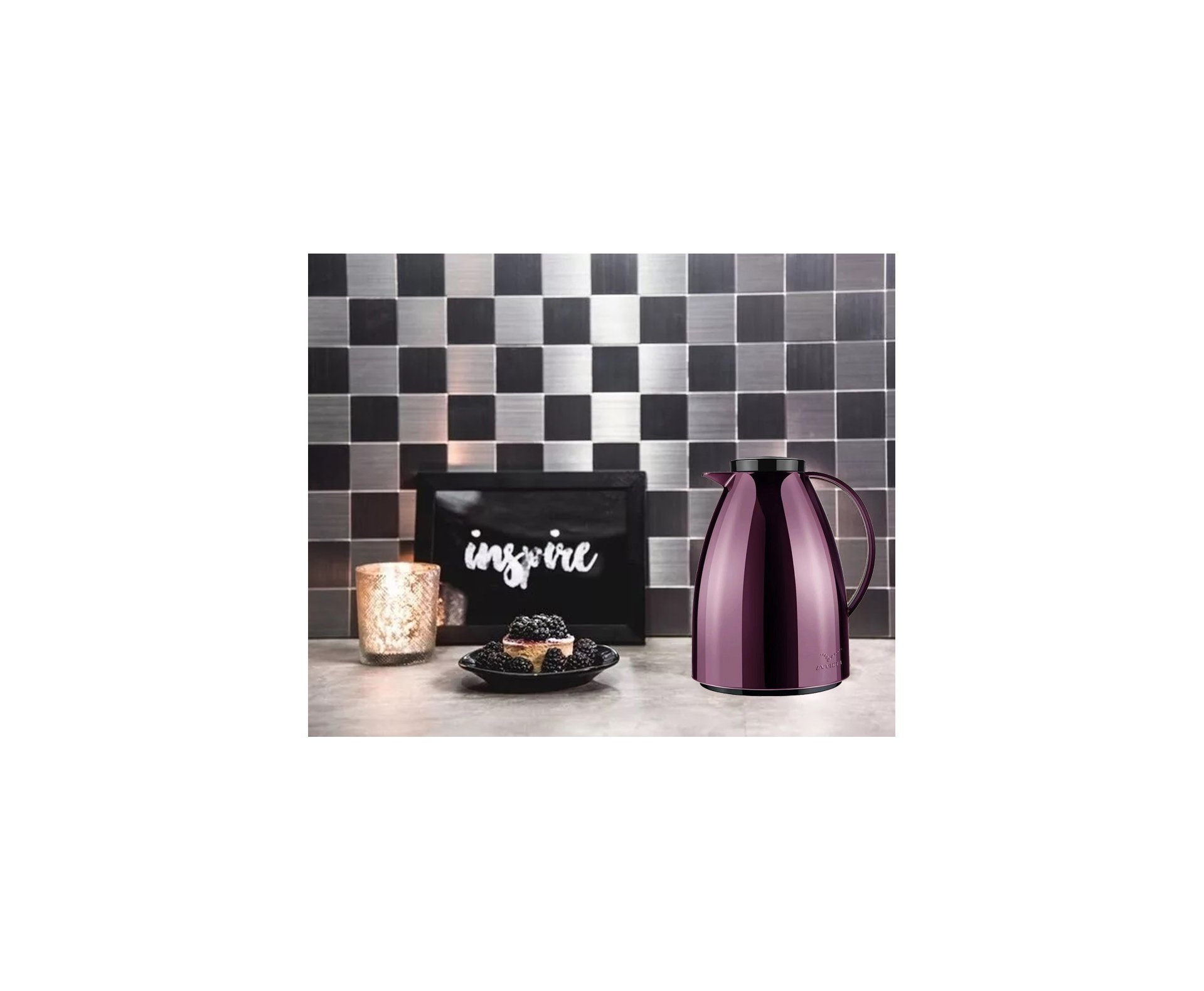 Bule Viena 0,75l Metalizado Merlot