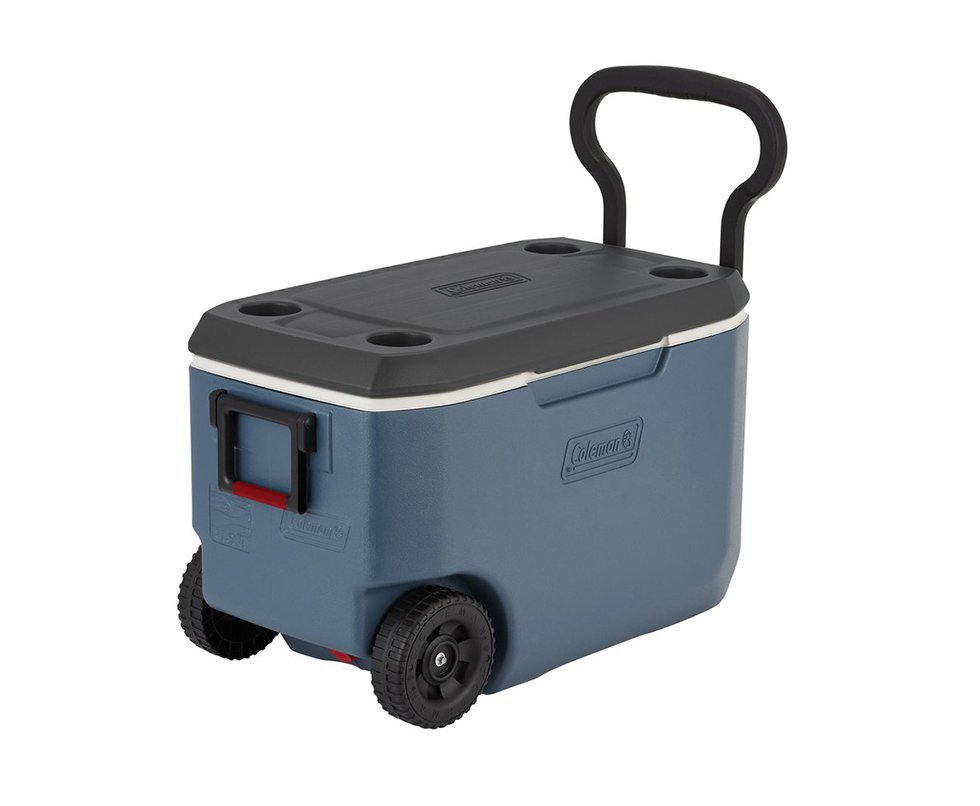 Caixa Térmica Coleman 62qt/58l Xtreme 5 Wheeled Cooler Azul Com Rodas