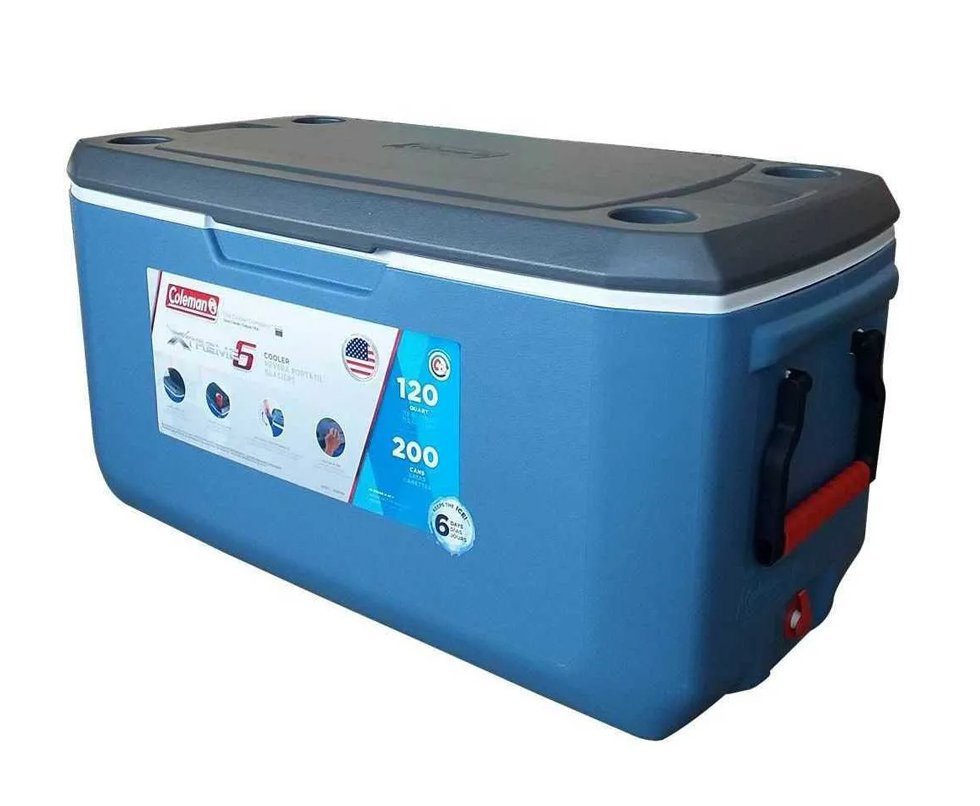 Caixa Térmica Coleman Xtreme Azul 120qt/113,5l
