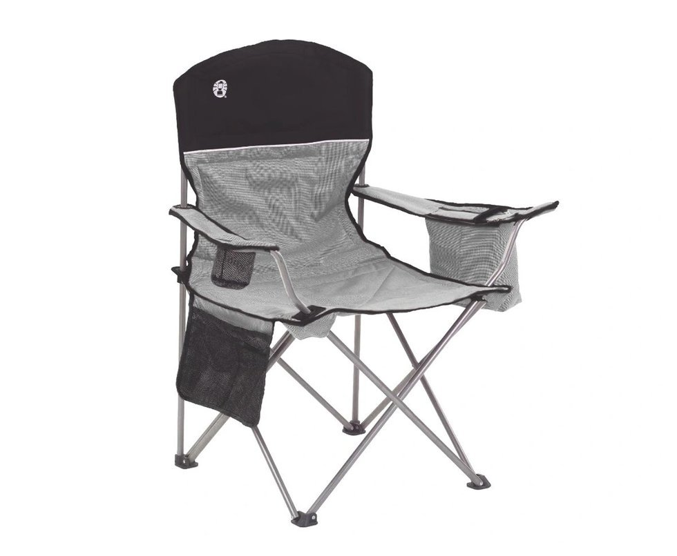 Cadeira Dobrável Com Cooler Térmico E Porta Copo Cinza - Coleman