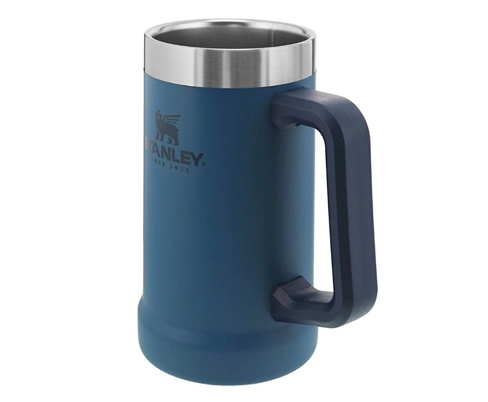 Caneca Térmica De Cerveja Stanley Classic 709 Ml Azul Abyss