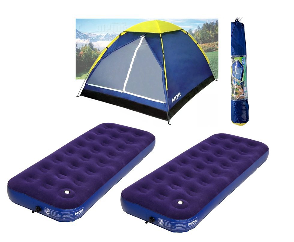Barraca Camping Iglu 3 Pessoas - Mor + 02 Colchao Solteiro