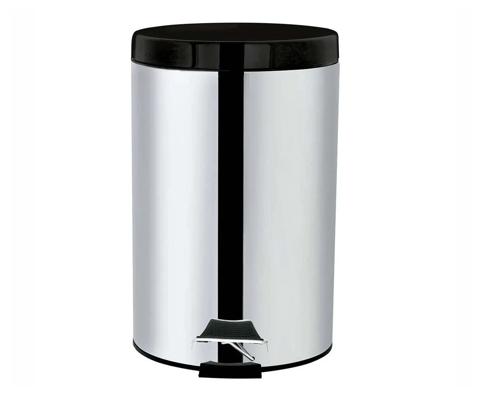 Lixeira Redonda Inox 12 Lts Quartzo - Mor