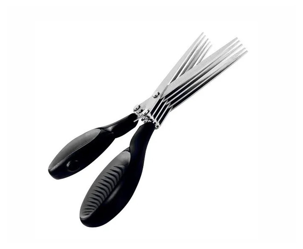 Tesoura 5 Laminas Em Aço Inox Para Temperos E Ervas - Mor