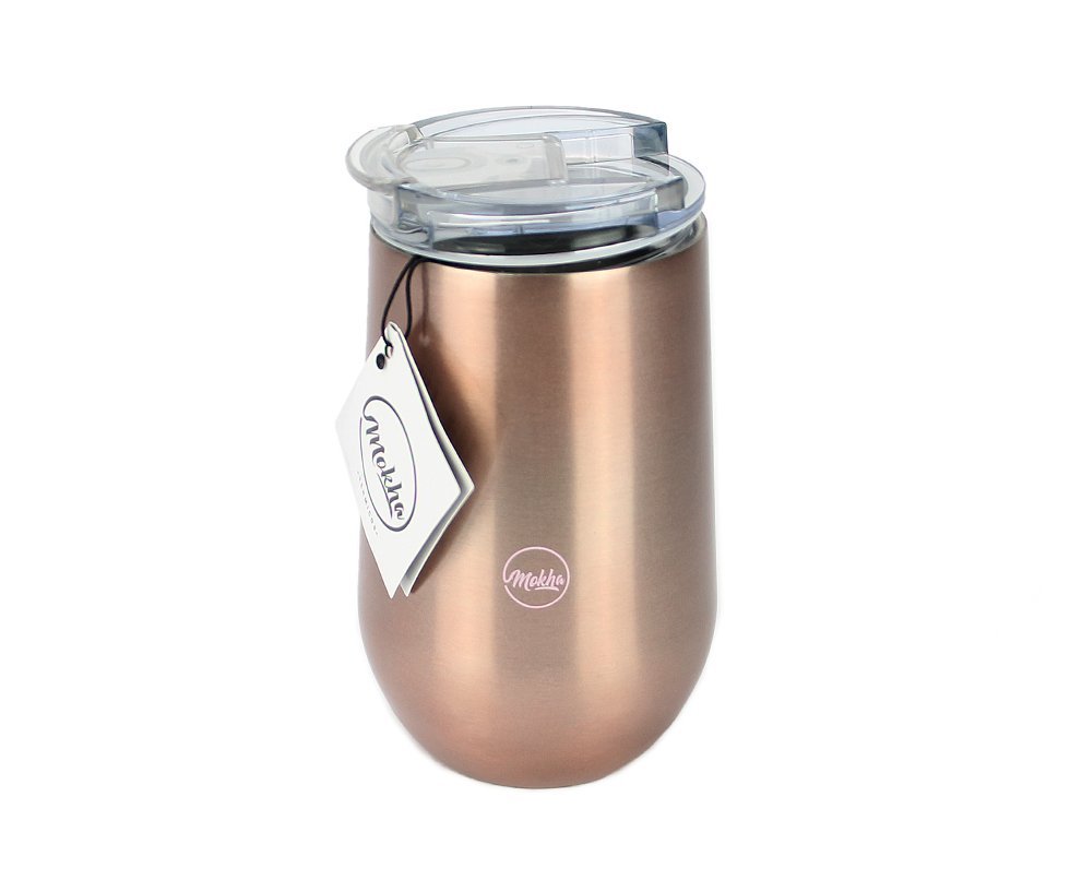 Copo Térmico Belli Inox 450ml Cerveja Chopp Drink Rose Gold - Mokha