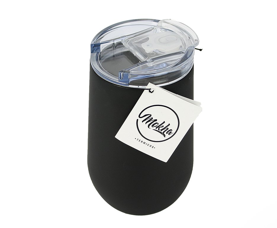 Copo Térmico Belli Inox 450ml Cerveja Chopp Drink Preto - Mokha