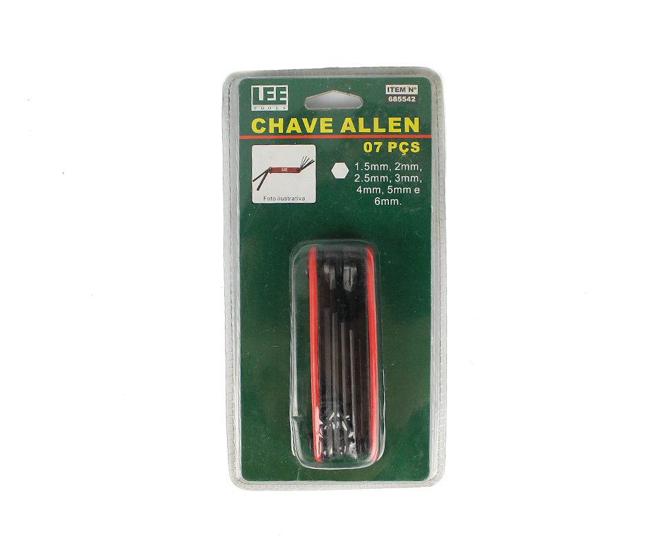 Jogo de Chave Allen 7 Peças Lee Tools 1,5mm a 6,0mm