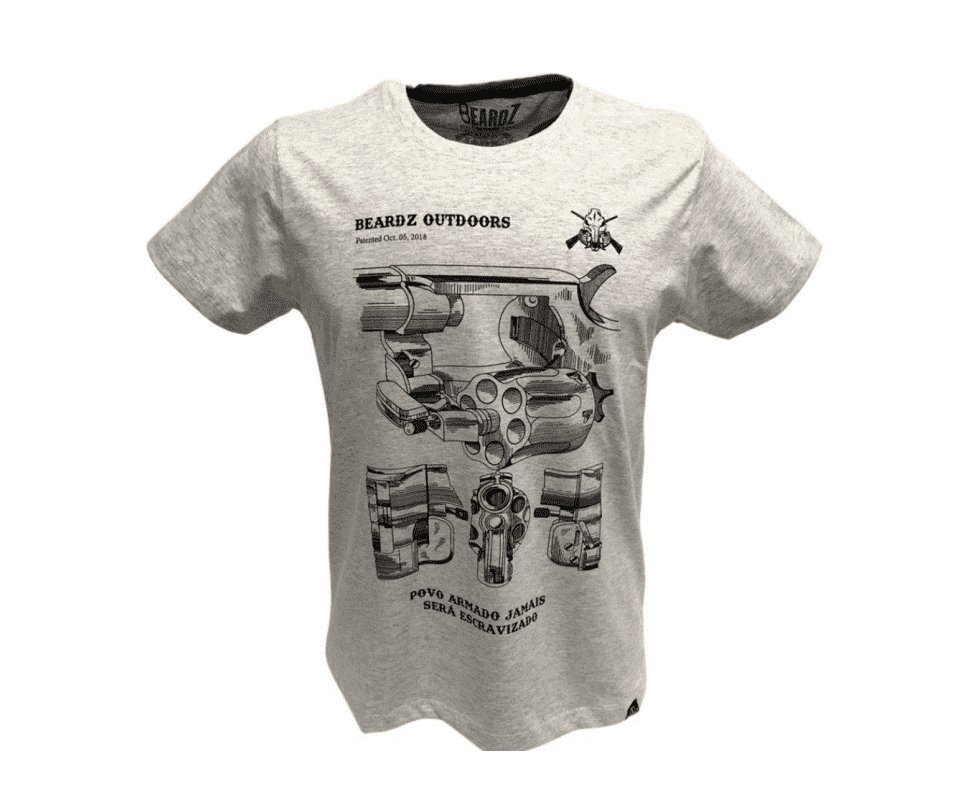 Camiseta Beardz Masculina Revólver Ts29