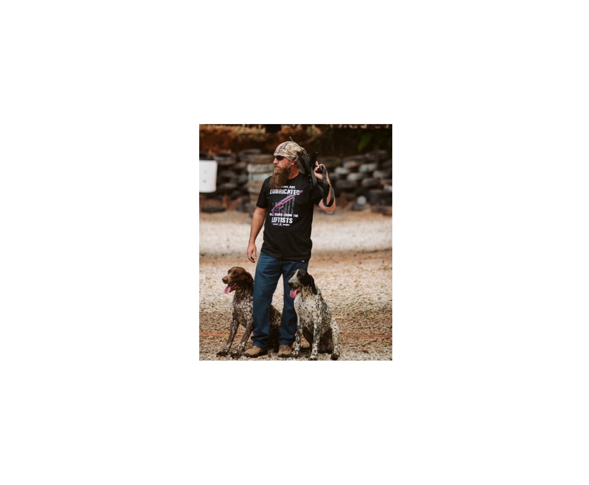 Camiseta Masculina Beardz Rifle Ar-15 Ts-35 - P