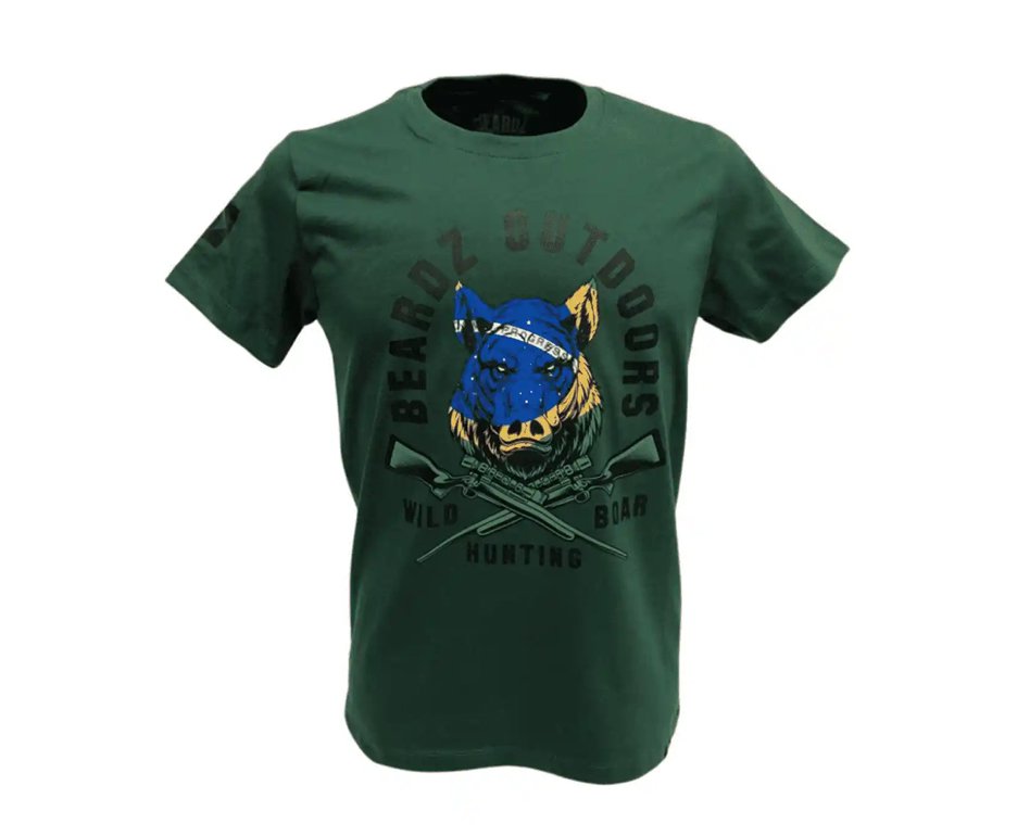 Camiseta Masculina Beardz Javali Wild Boar Brasil Ts38