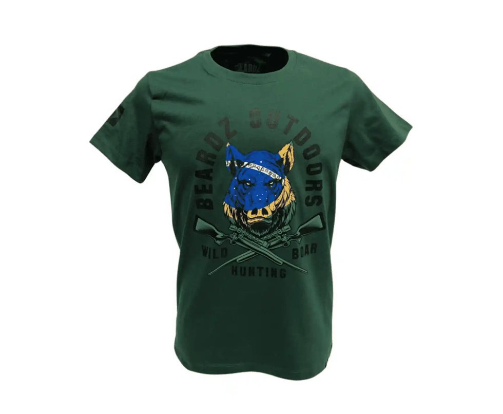 Camiseta Masculina Beardz Javali Wild Boar Brasil Ts38