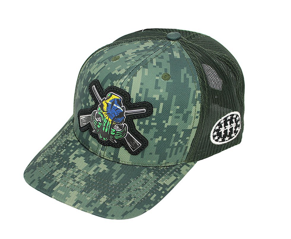 Boné Snapback Beardz Outdoors Camuflagem Digital B1047