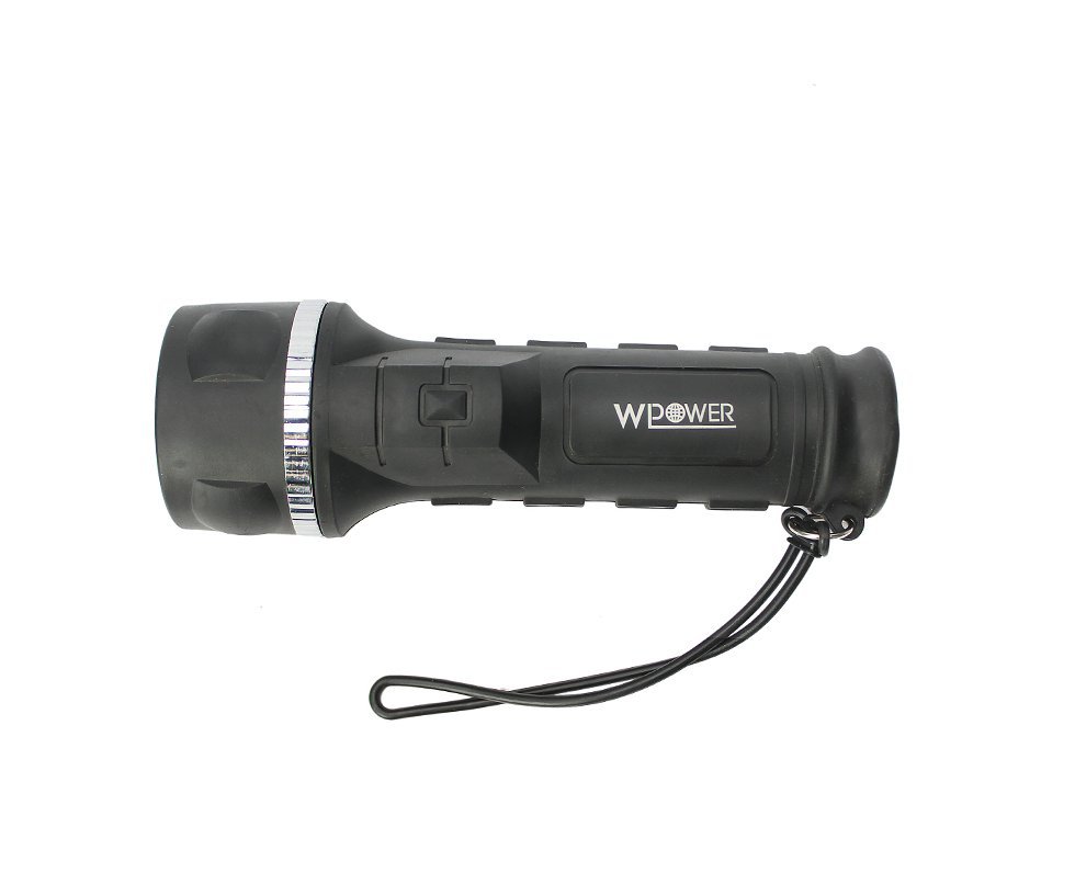 Lanterna 3 Led`s Wpower Preta 150 Lumens