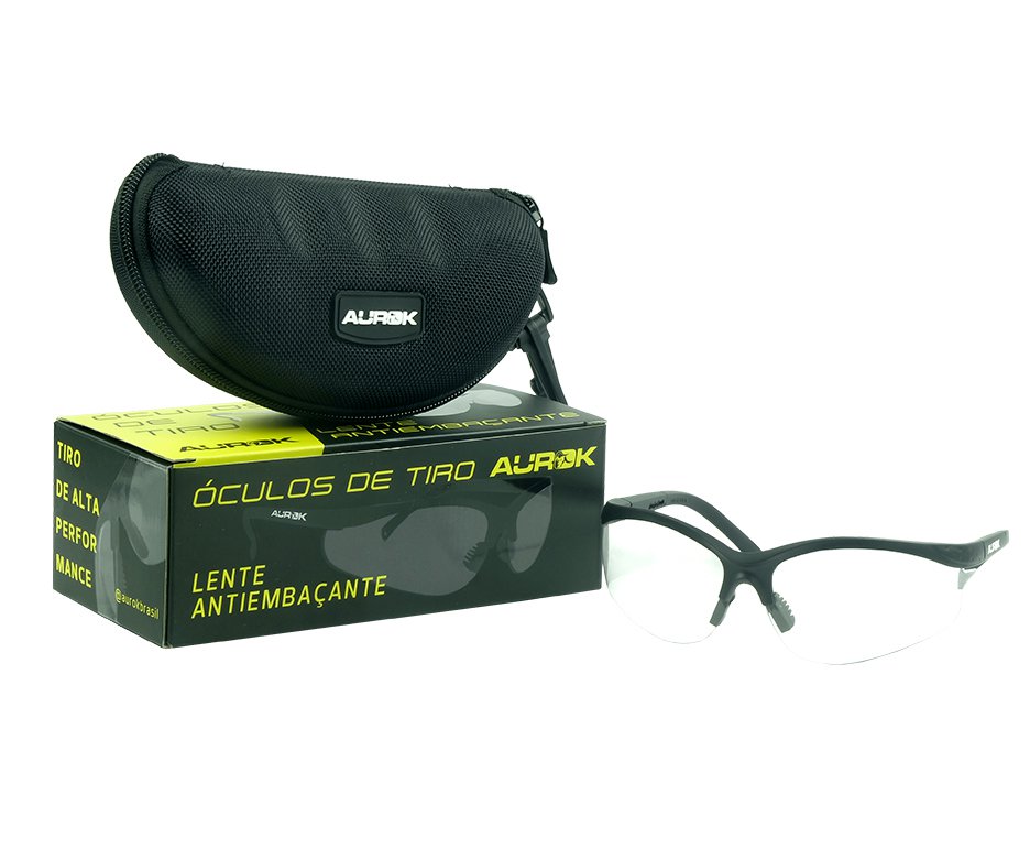 óculos De Segurança Para Tiro Esportivo Aurok Transparente