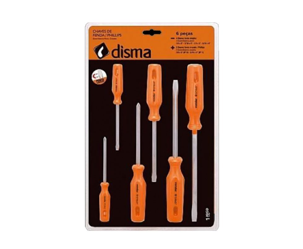 Jogo De Chave De Fenda/philips - 6 Peças - Disma