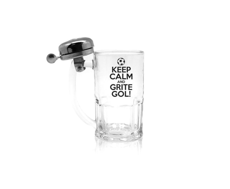 Caneca Com Campainha - Keep Calm And Grite Gol