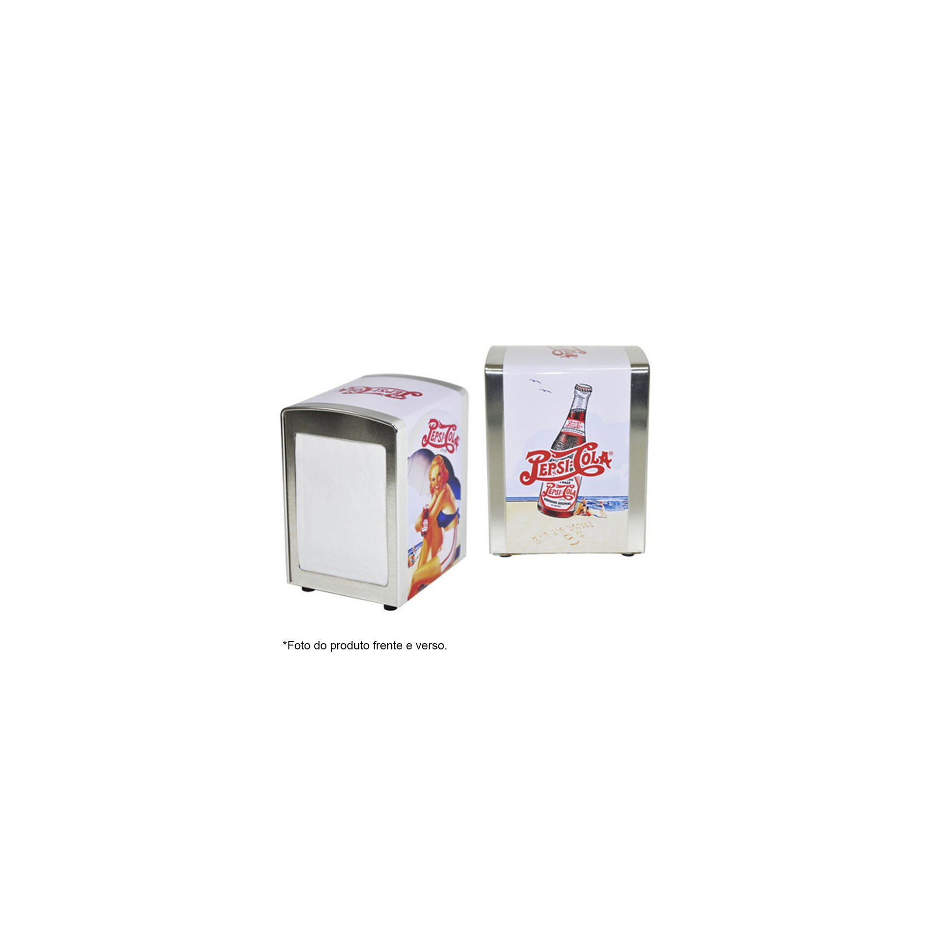 Porta Guardanapos De Metal - Pin Up - Pepsi-cola