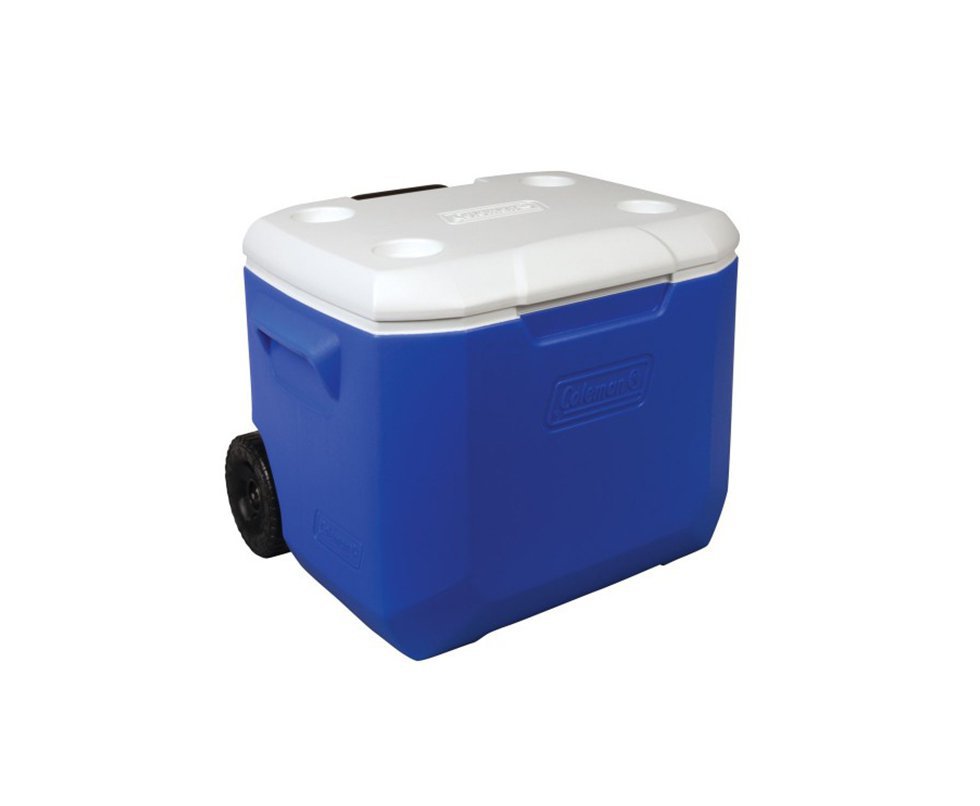 Caixa Térmica C/ Rodas 60 Qt (56,7 Lts) Azul - Coleman