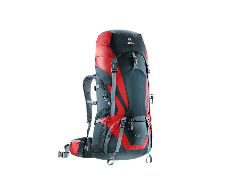 Mochila Deuter Act Lite 65+10 Cinza/vermelho