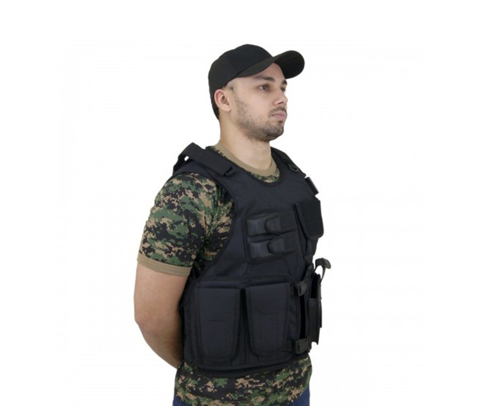 Colete Attack Com Coldre Preto - Bravo