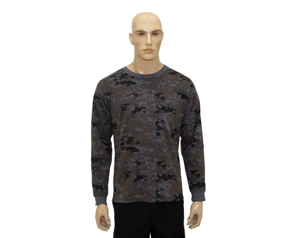 Camiseta Manga Longa Digital Petroleo  -  Bravo - P