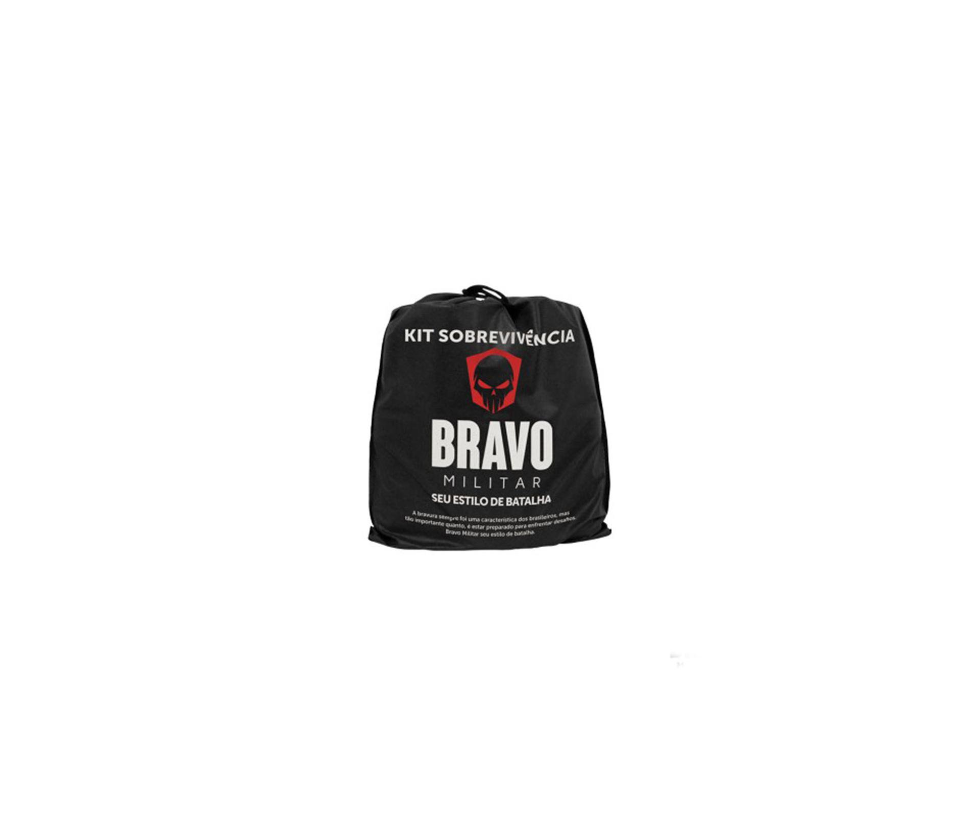Kit Sobrevivência Bravo Militar 100 Itens - Bravo