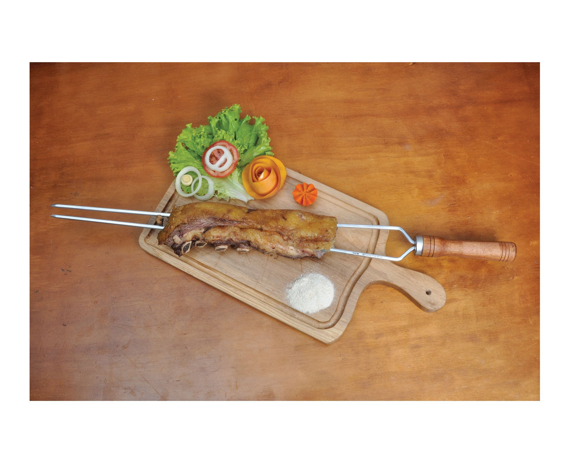 Espeto Alumínio Duplo 90m - Mor