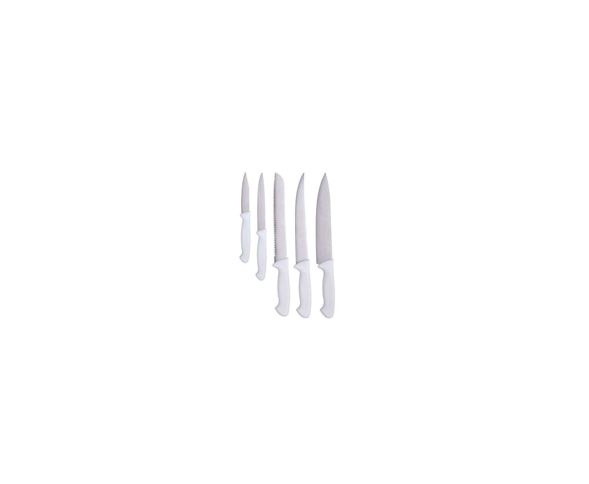 Conjunto 05 Facas Aço Inox Cozinheiro Gourmet - Mor