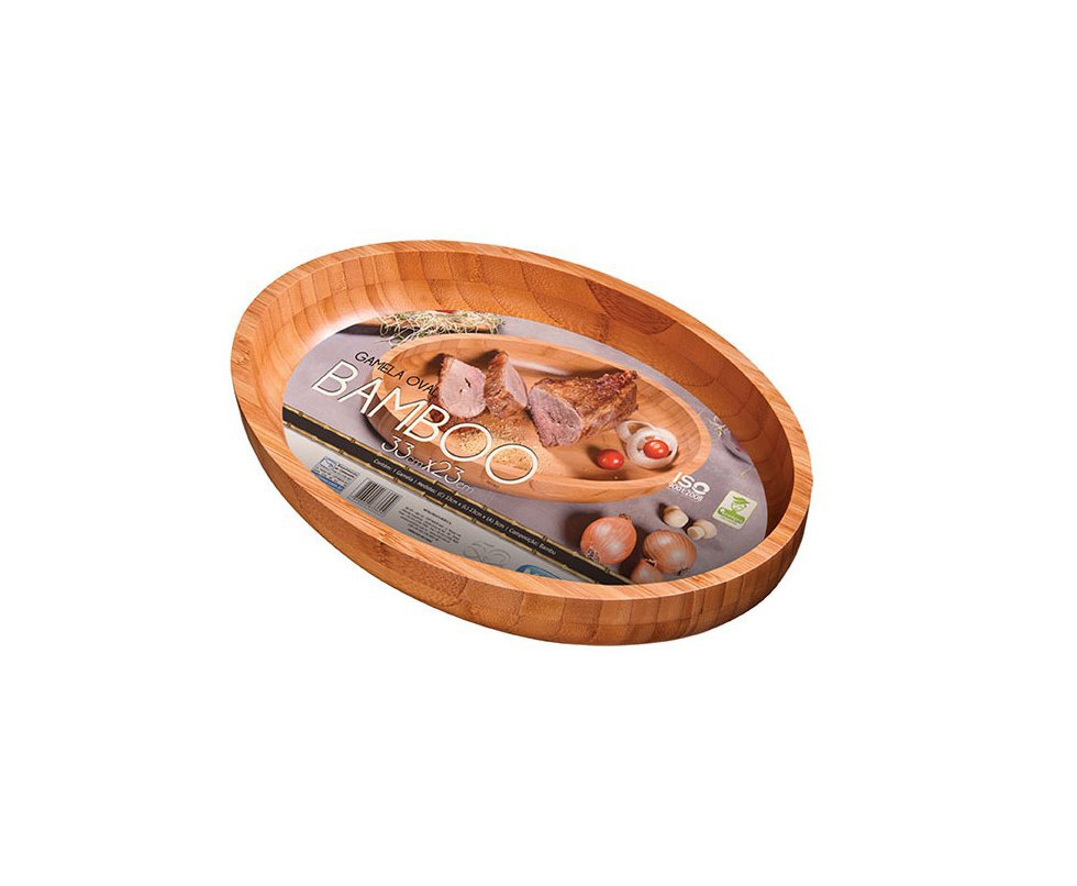 Gamela Oval Bamboo 33x23cm - Mor