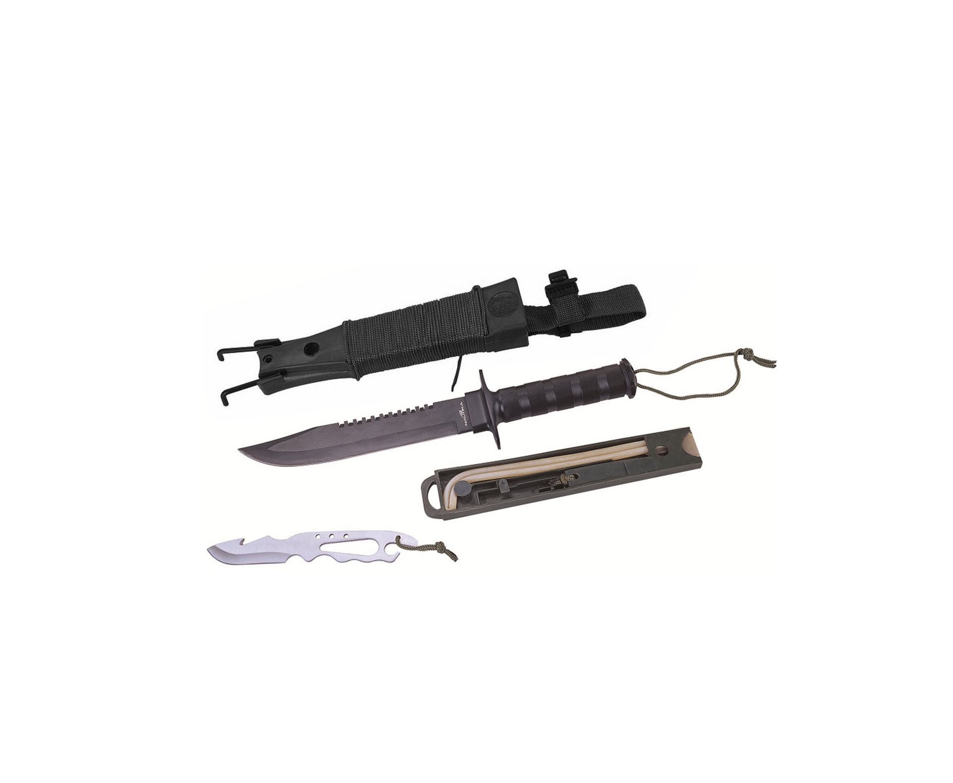 Faca de sobrevivência Platoon - Nautika - Preto