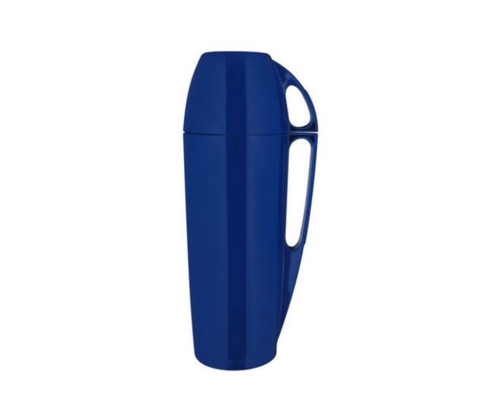 Garrafa Térmica Eleganza 1,0 Litro Azul Ref. 25100701 - Mor