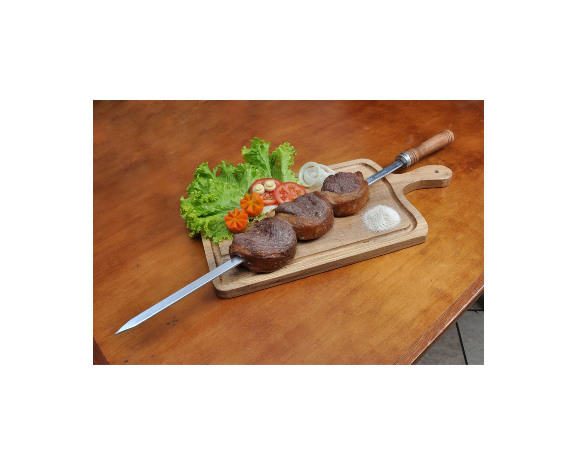 Espeto Alumínio Simples 1,00m Ref. 003248 - Mor