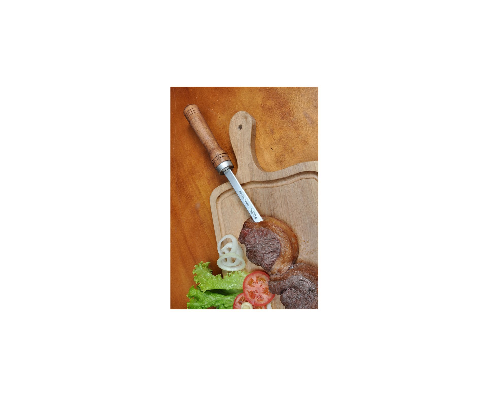 Espeto Alumínio Simples 1,00m Ref. 003248 - Mor