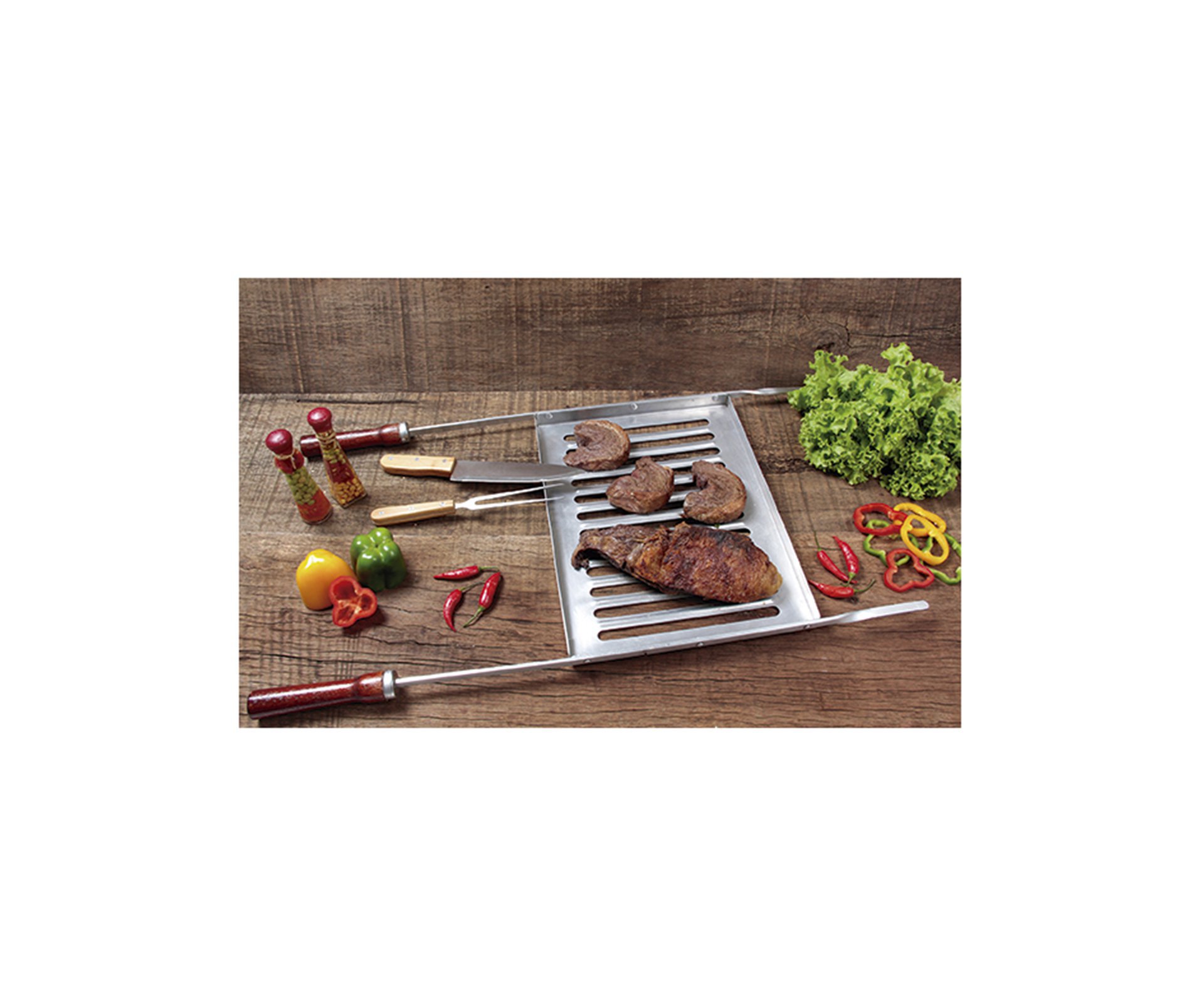 Grelha Alumínio Pro Ref. 003125 - Mor