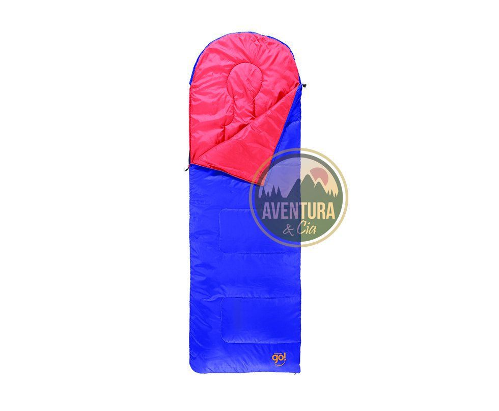 Saco De Dormir Coleman Fiesta Azul Com Capuz