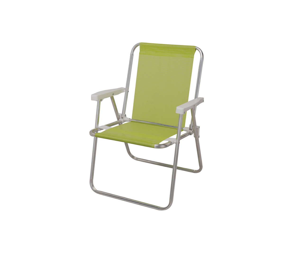 Cadeira De Praia Alta Alumínio Sannet Verde Maçã - Mor