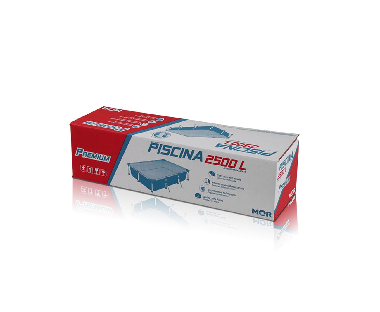 Piscina Premium Retangular 2500 Litros - Mor