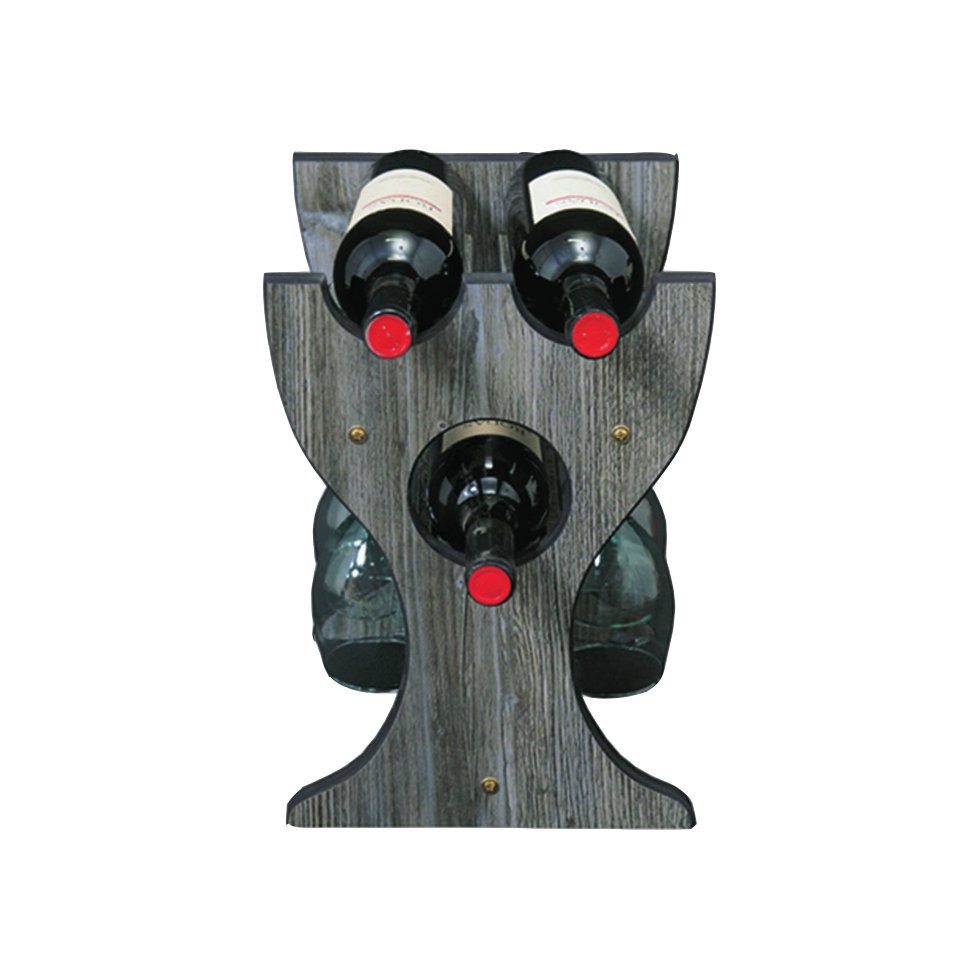 Adega Para 3 Garrafas E 4 Taças - Oestewood