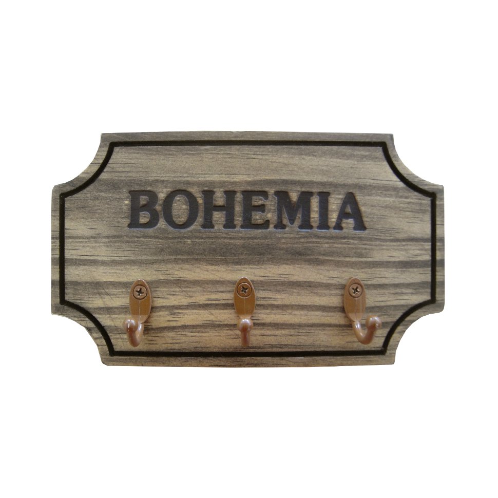 Porta Chaves Em Madeira - Bohemia