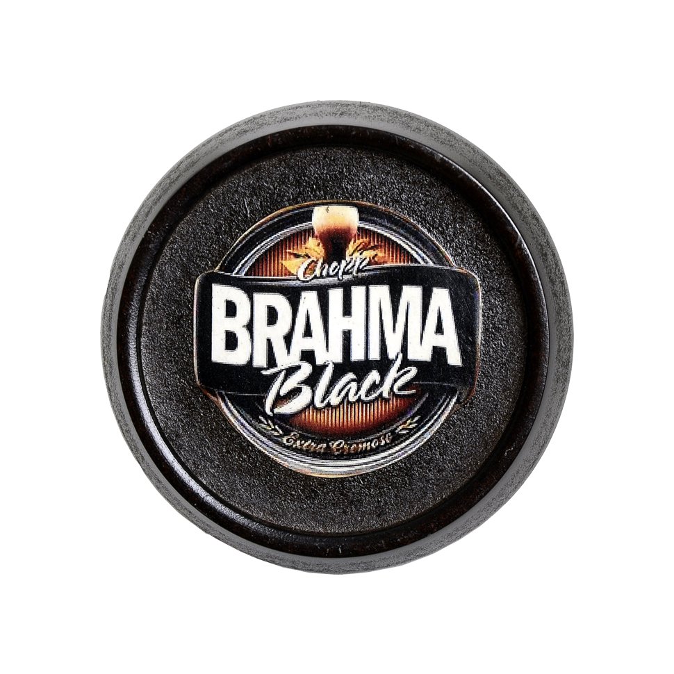 Tampa De Barril Decorativa - Chopp Brahma Black - P