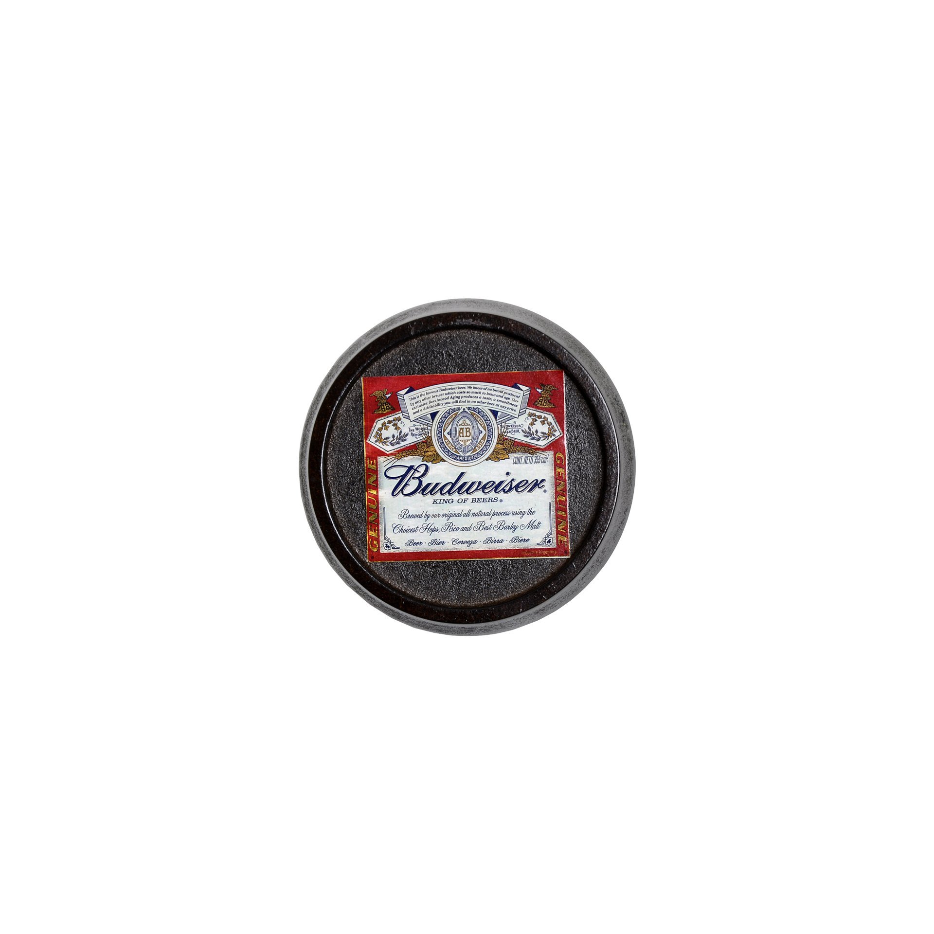 Tampa De Barril Decorativa - Budweiser - P