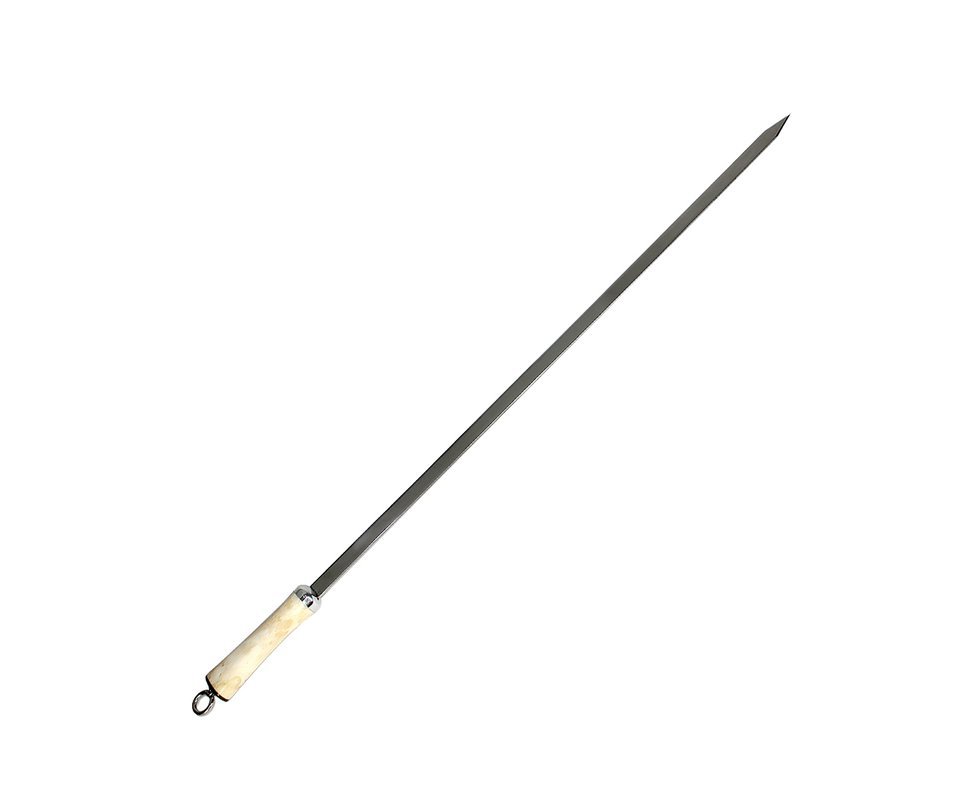 Espeto Simples Com Cabo De Osso - 20 Mm X 80 Cm - Dal Castel